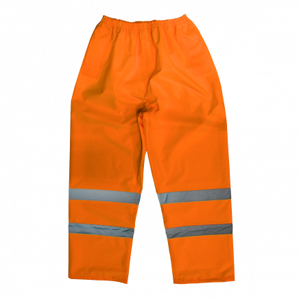 Hi-Vis Orange Waterproof Trousers - Large 807LO