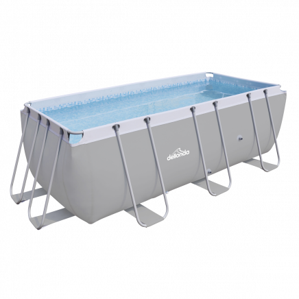 Dellonda 13ft Deluxe Steel Swimming Pool with Filter Pump DL21