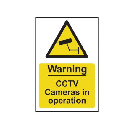 Warning CCTV Cameras in Operation - PVC 200 x 300mm SCA1311