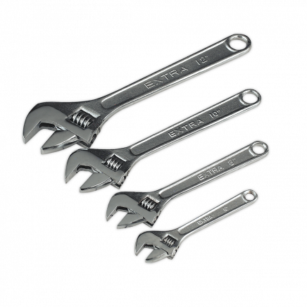 Adjustable Wrench Set 4pc 150, 200, 250 & 300mm S0449
