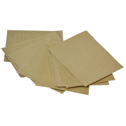 Cork Block Glasspaper Sanding Sheets Assorted (Pack 10) FAIACBGPA
