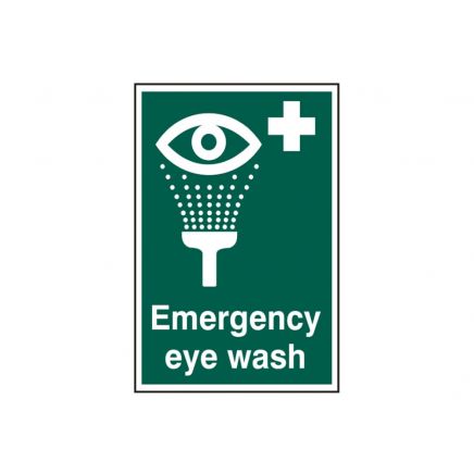Emergency Eye Wash - PVC Sign 200 x 300mm SCA1554