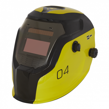 Auto Darkening Welding Helmet - Shade 9-13 - Yellow PWH4