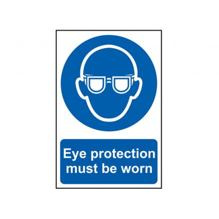 Eye Protection Must Be Worn - PVC 200 x 300mm SCA0007