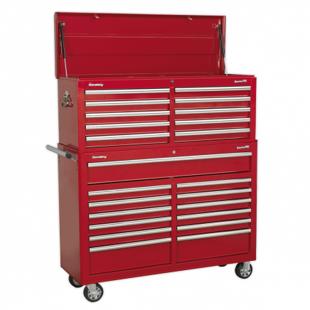 Tool Chest Combination 23 Drawer with Ball-Bearing Slides - Red AP52COMBO1