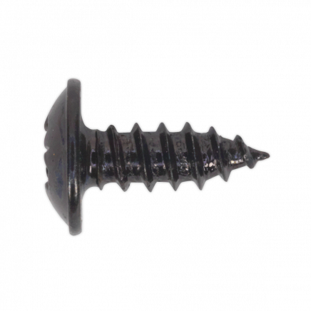 Self-Tapping Screw 3.5 x 10mm Flanged Head Black Pozi Pack of 100 BST3510