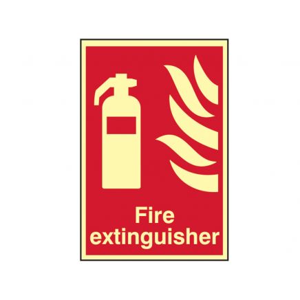 Fire Extinguisher Photoluminescent - 200 x 300mm SCA1571