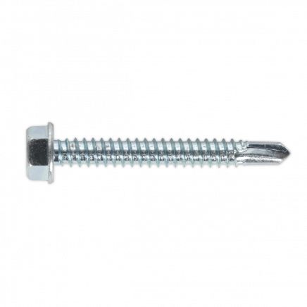Self-Drilling Screw 6.3 x 50mm Hex Head Zinc Pack of 100 SDHX6350