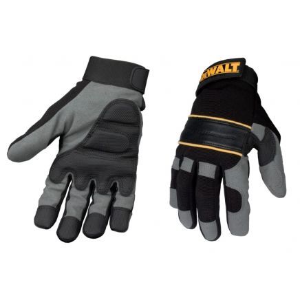 Power Tool Gel Gloves Black/Grey - Large DEWDWGPTG