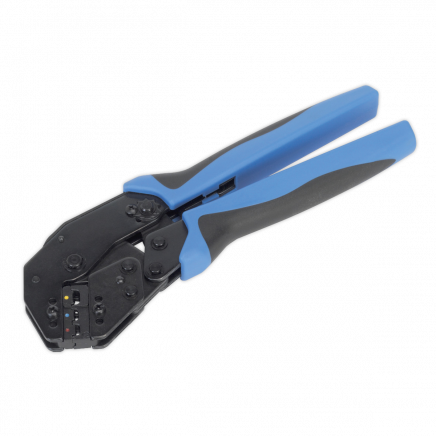 Ratchet Crimping Tool Angled Head Insulated Terminals AK3863
