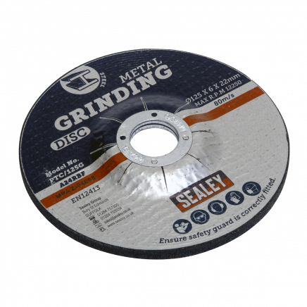 Grinding Disc Ø125 x 6mm Ø22mm Bore PTC/125G