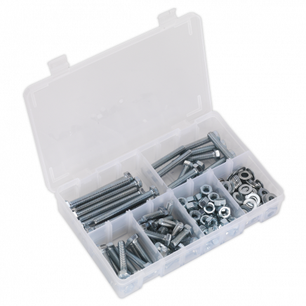 Setscrew, Nut & Washer Assortment 220pc High Tensile M8 Metric AB051SNW