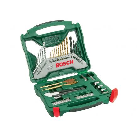 X-Line Titanium Drill and Screwdriver Bit Set, 50 Piece BPA607019327