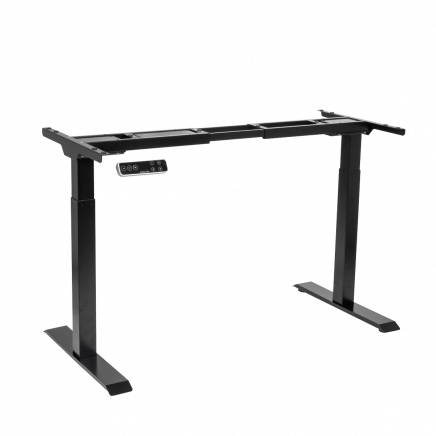 Dellonda Black Electric Adjustable Desk Frame, Digital Controls 100kg Heavy Duty DH16