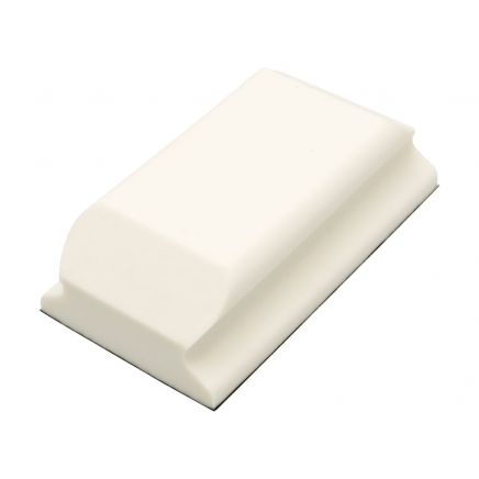 Hand Sanding Block Shaped White PUR GRIP® 70 x 125mm FLE93070