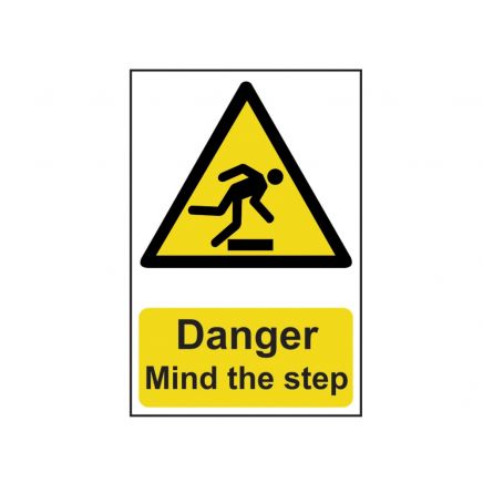 Danger Mind The Step - PVC 200 x 300mm SCA1105
