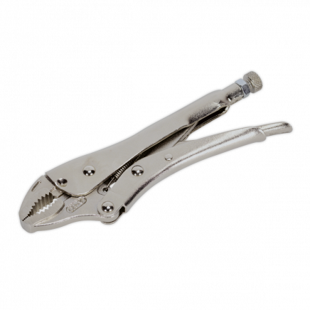 Locking Pliers Curved Jaws 180mm 0-35mm Capacity AK6820
