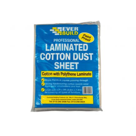Laminated Cotton Dust Sheet 3.6 x 2.7m EVBLAMDUST