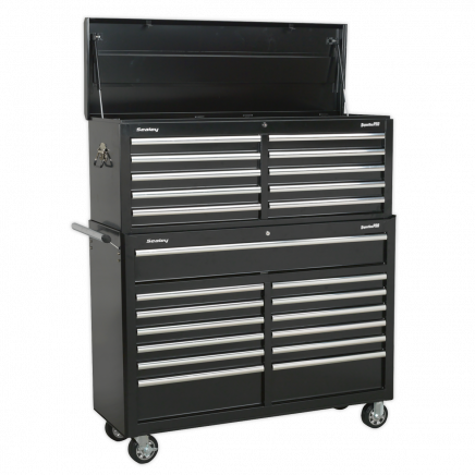 Tool Chest Combination 23 Drawer with Ball-Bearing Slides - Black AP52COMBO2
