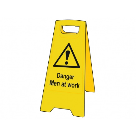Heavy-Duty 'A' Board: Danger Men At Work SCA4710