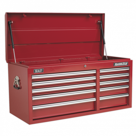 Topchest 10 Drawer with Ball-Bearing Slides Heavy-Duty - Red AP41110
