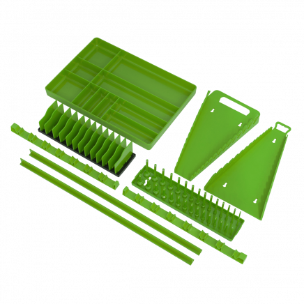 Tool Storage Organiser Set 9pc - Hi-Vis Green TSK01HV