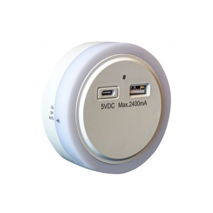 Night Light and USB Charger UNC68464