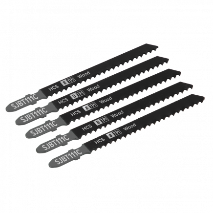 Jigsaw Blade General Wood 100mm 8tpi - Pack of 5 SJBT111C
