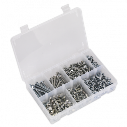 Setscrew, Nut & Washer Assortment 408pc High Tensile M6 Metric AB050SNW