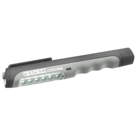USB Rechargeable Pen Light 6+1 LED BRIE201406B