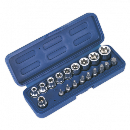 TRX-Star* Socket & Bit Set 19pc 3/8"Sq Drive AK6191