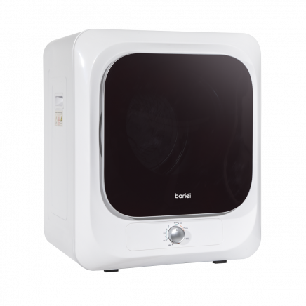 Baridi Small Tumble Dryer, Portable, 2.5kg, Vented, Perfect for Counter Top or Wall Mounted Use with Mechanical Controls, Compact, Mini Spin Dryer - DH192 DH192