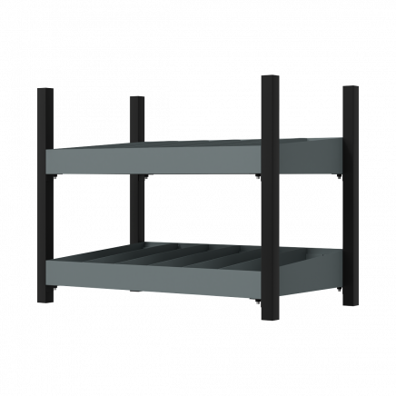 Modular Racking Mid Unit 2 Compartment Shelve 580mm APMRM4